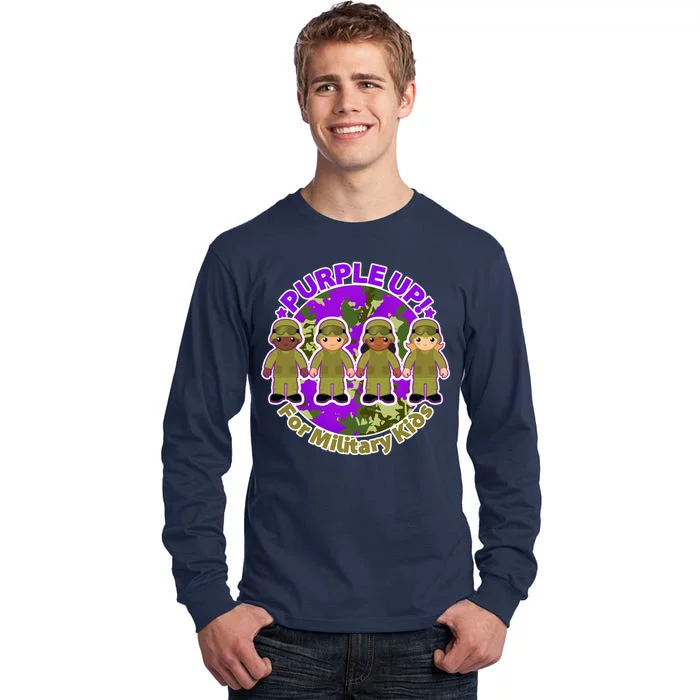 Purple Up! For Military Kids Tall Long Sleeve T-Shirt