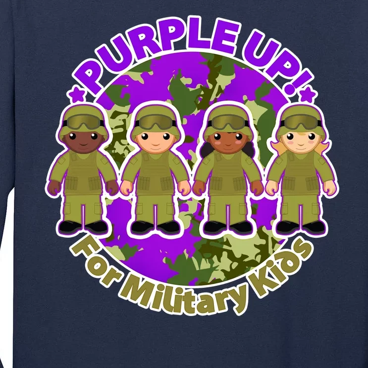 Purple Up! For Military Kids Tall Long Sleeve T-Shirt