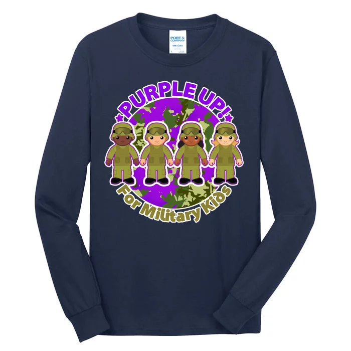 Purple Up! For Military Kids Tall Long Sleeve T-Shirt