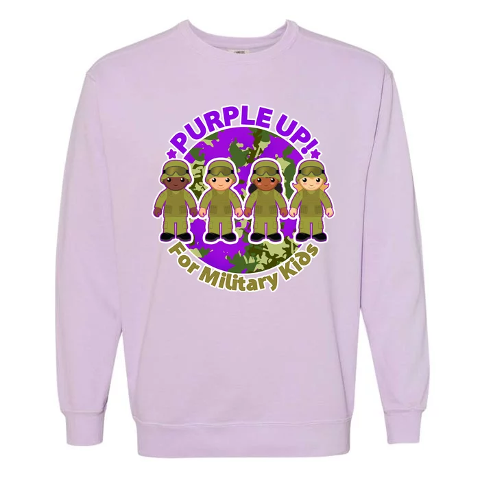 Purple Up! For Military Kids Garment-Dyed Sweatshirt