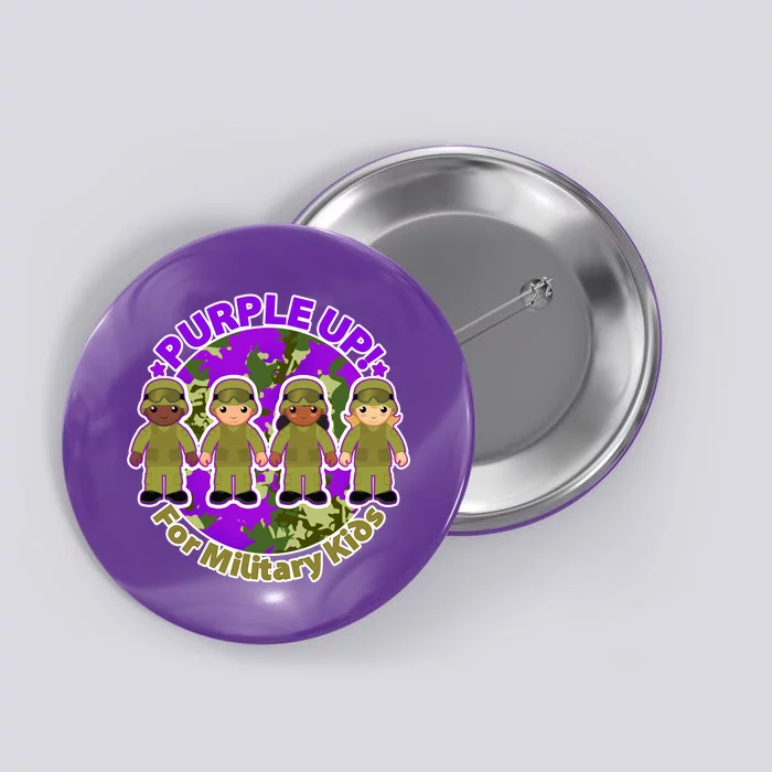 Purple Up! For Military Kids Button