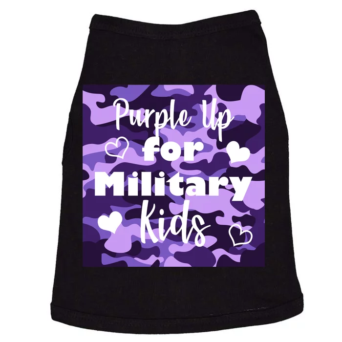 Purple Up For Military Kids Awareness Doggie Tank