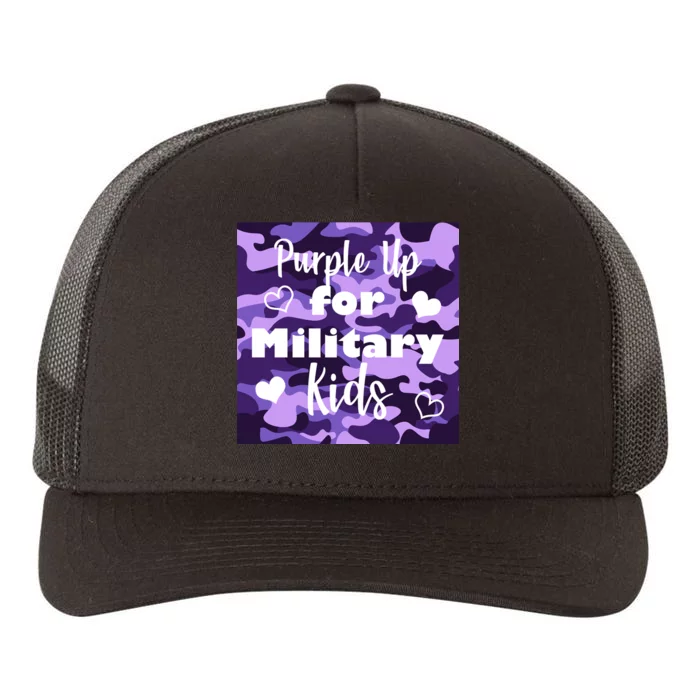 Purple Up For Military Kids Awareness Yupoong Adult 5-Panel Trucker Hat