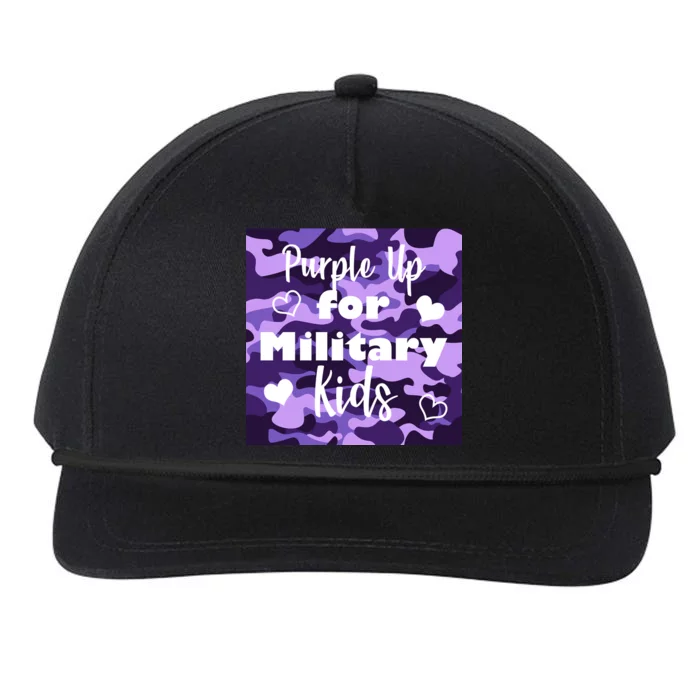 Purple Up For Military Kids Awareness Snapback Five-Panel Rope Hat