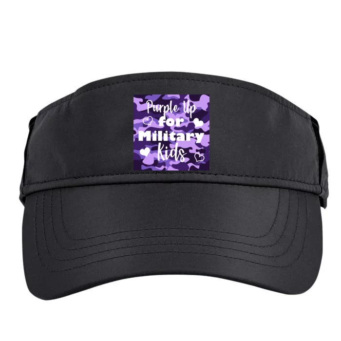 Purple Up For Military Kids Awareness Adult Drive Performance Visor