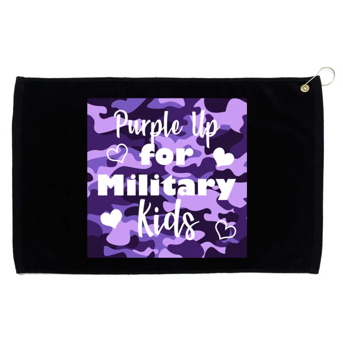 Purple Up For Military Kids Awareness Grommeted Golf Towel