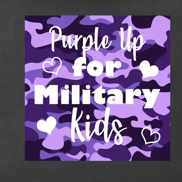 Purple Up For Military Kids Awareness Zip Tote Bag