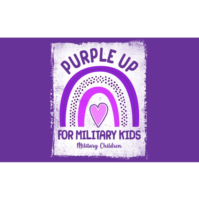 Purple Up For Military Kids Military Children Purple Rainbow Bumper Sticker