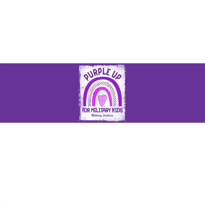 Purple Up For Military Kids Military Children Purple Rainbow Bumper Sticker