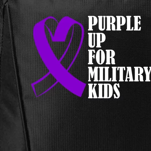 Purple Up For Military Kids Ribbon City Backpack