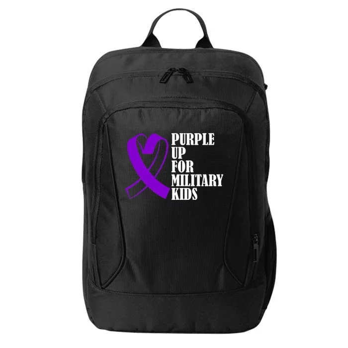 Purple Up For Military Kids Ribbon City Backpack