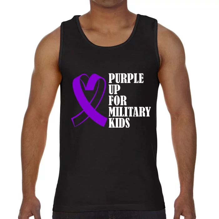 Purple Up For Military Kids Ribbon Comfort Colors® Tank Top