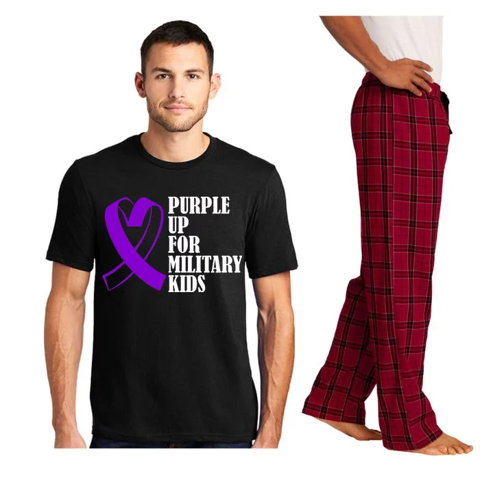 Purple Up For Military Kids Ribbon Pajama Set