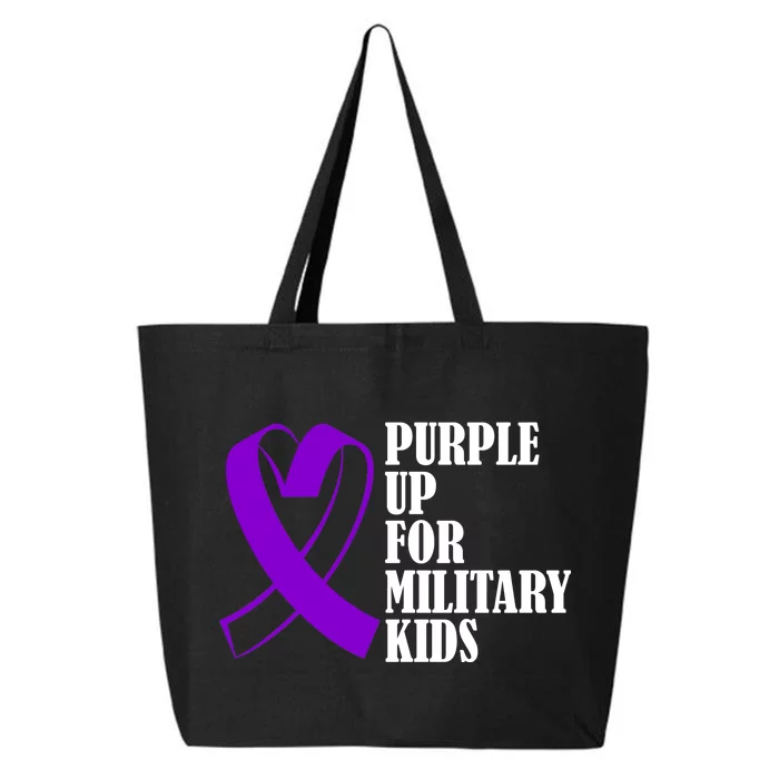 Purple Up For Military Kids Ribbon 25L Jumbo Tote