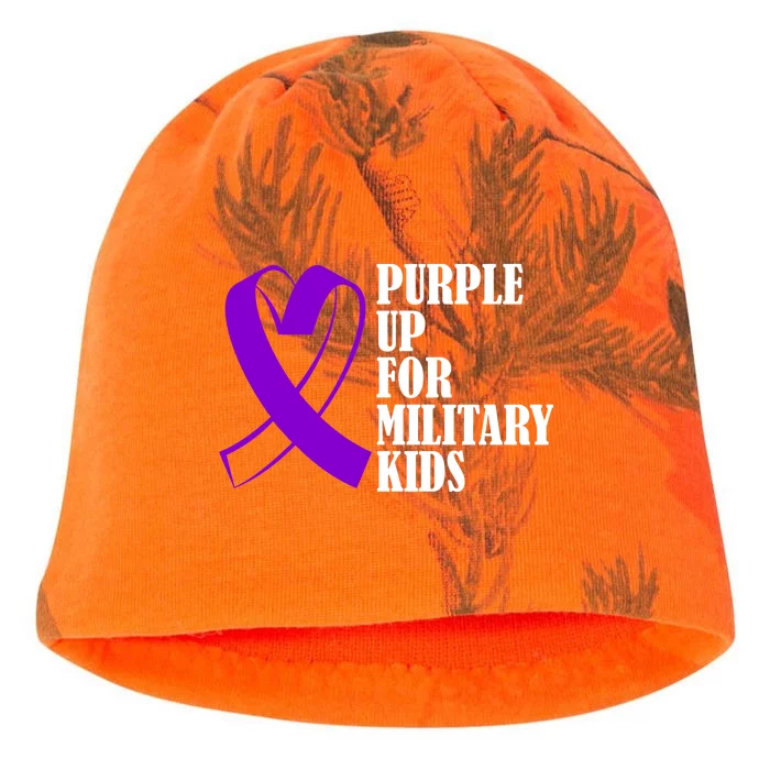 Purple Up For Military Kids Ribbon Kati - Camo Knit Beanie