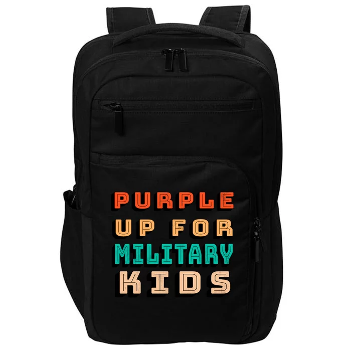 Purple Up For Military Kids Support Impact Tech Backpack