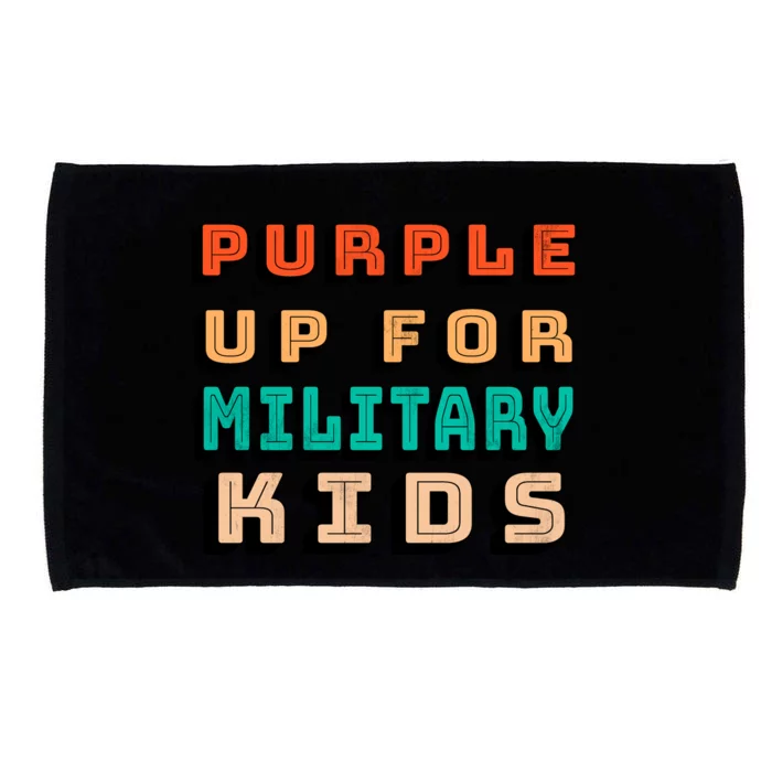 Purple Up For Military Kids Support Microfiber Hand Towel