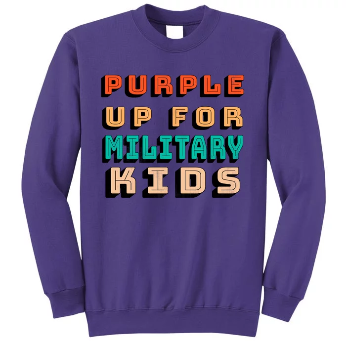 Purple Up For Military Kids Support Sweatshirt