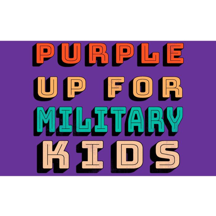 Purple Up For Military Kids Support Bumper Sticker