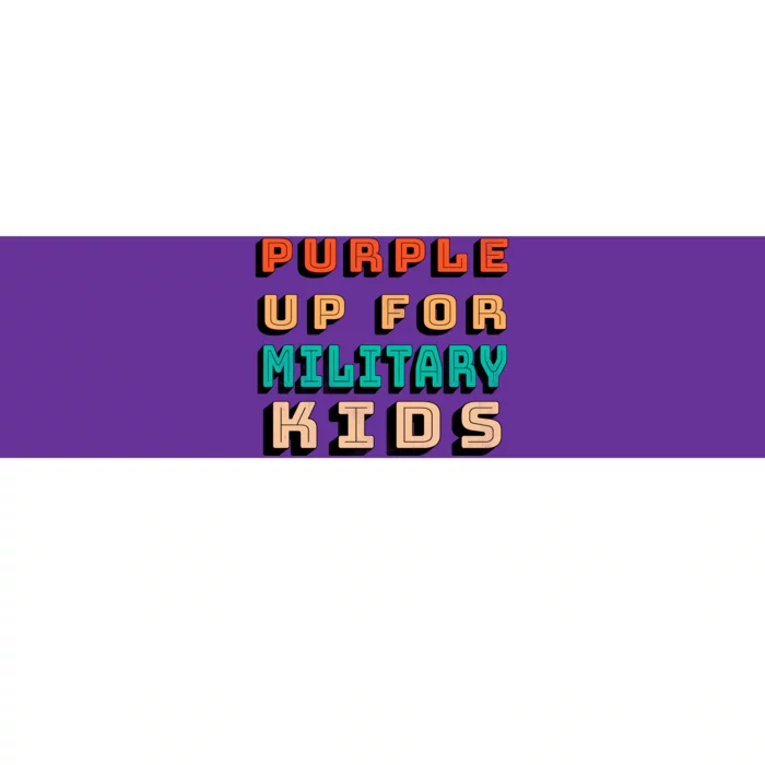 Purple Up For Military Kids Support Bumper Sticker