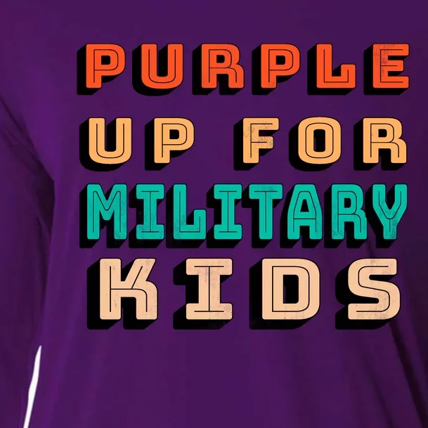 Purple Up For Military Kids Support Cooling Performance Long Sleeve Crew