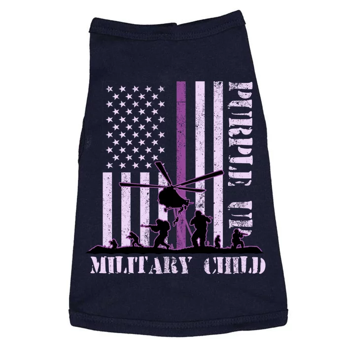 Purple Up Military Child Doggie Tank