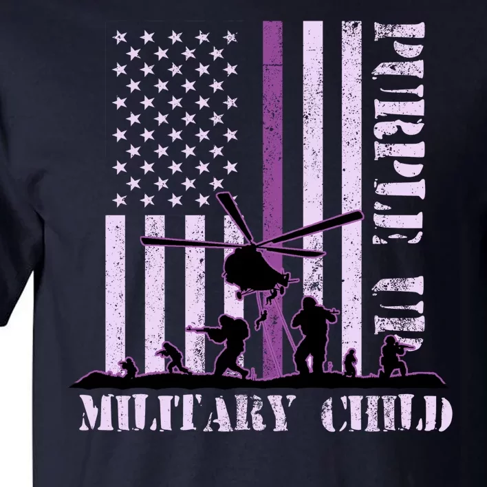 Purple Up Military Child Tall T-Shirt