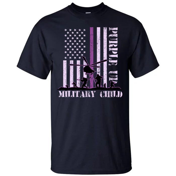 Purple Up Military Child Tall T-Shirt