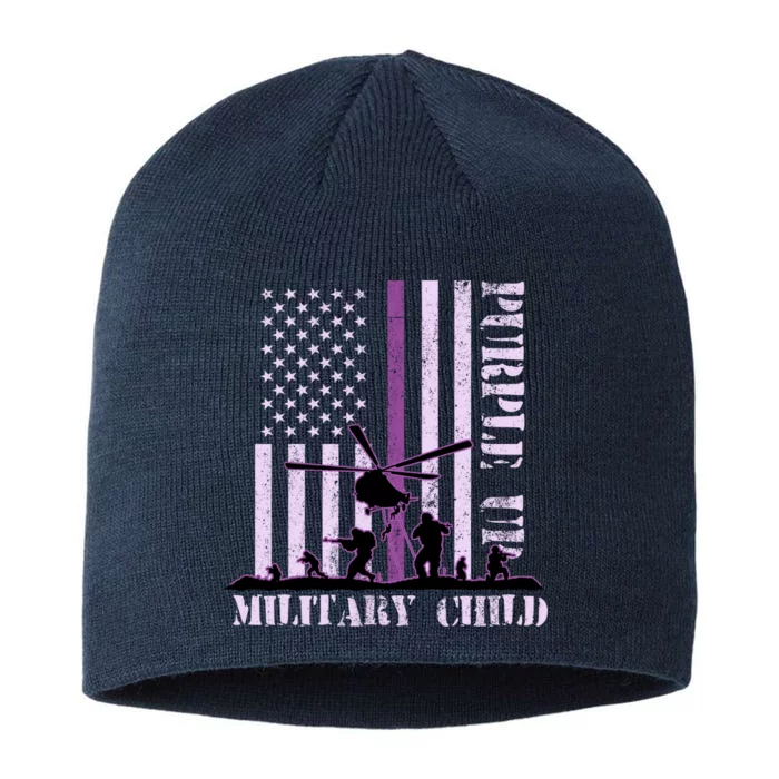 Purple Up Military Child 8 1/2in Sustainable Knit Beanie