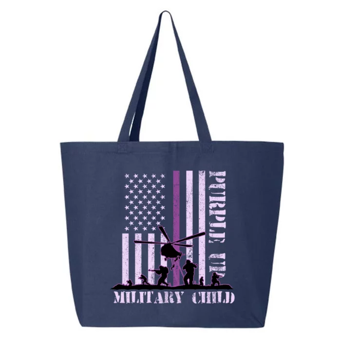 Purple Up Military Child 25L Jumbo Tote