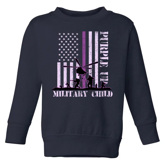 Purple Up Military Child Toddler Sweatshirt