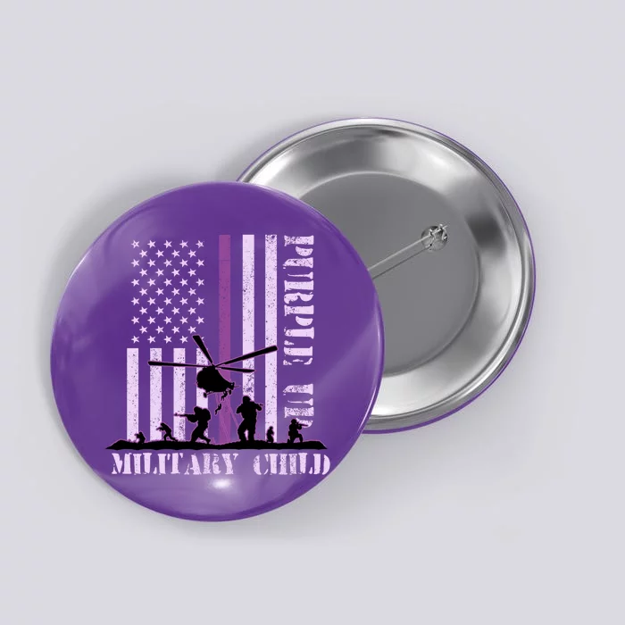 Purple Up Military Child Button