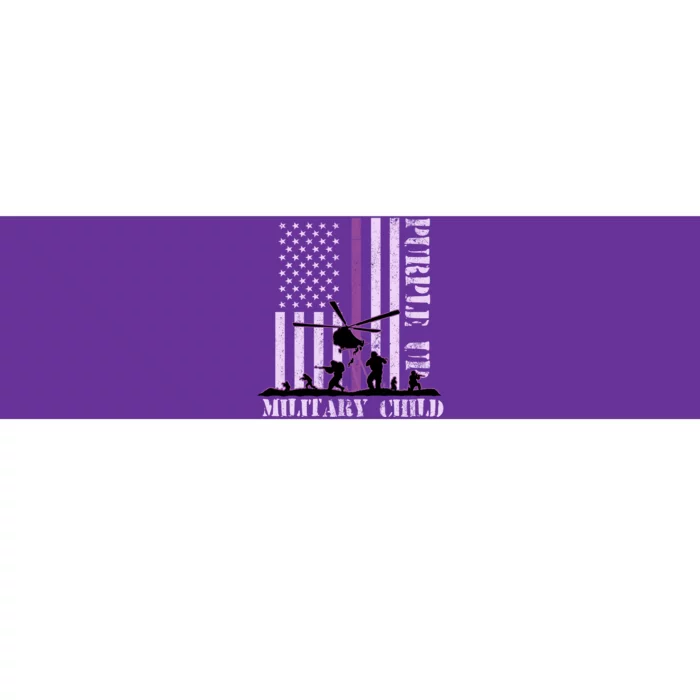 Purple Up Military Child Bumper Sticker