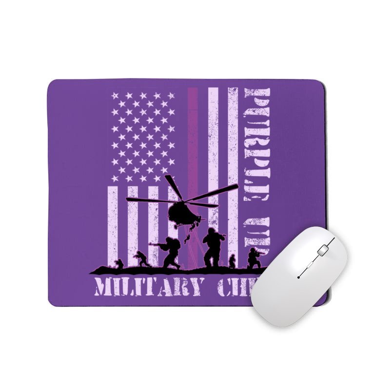 Purple Up Military Child Mousepad
