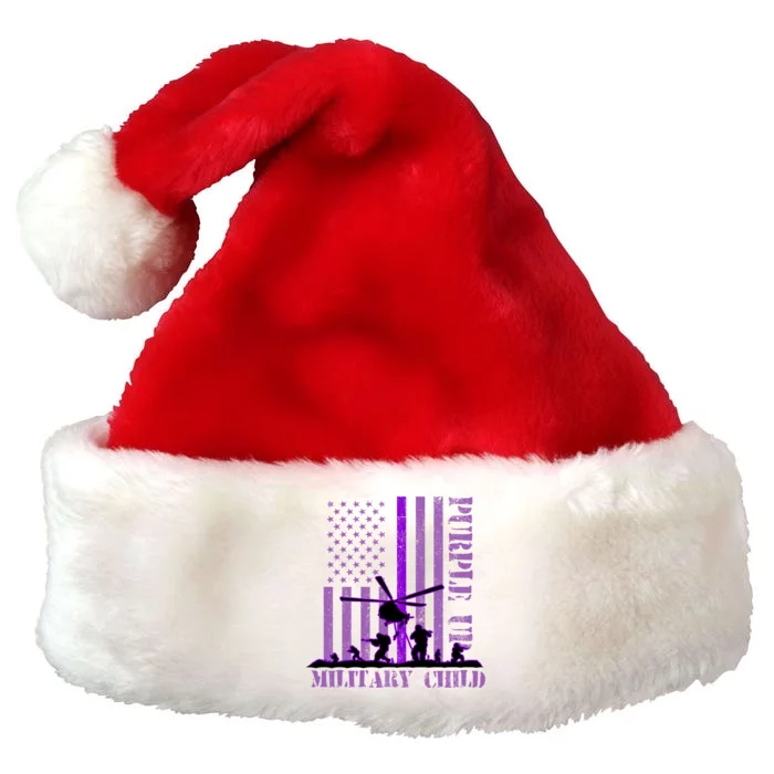 Purple Up Military Child Premium Christmas Santa Hat