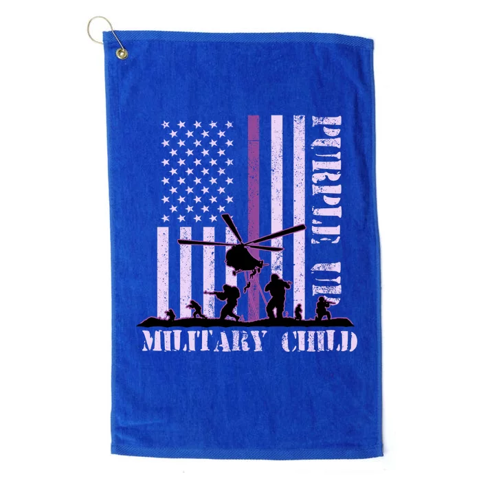 Purple Up Military Child Platinum Collection Golf Towel