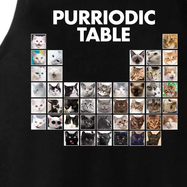 Purriodic Table Of Cats Periodic Ladies Tri-Blend Wicking Tank