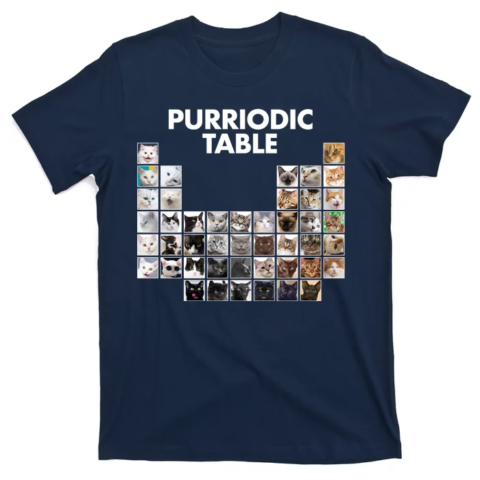 Purriodic Table Of Cats Periodic T-shirt 