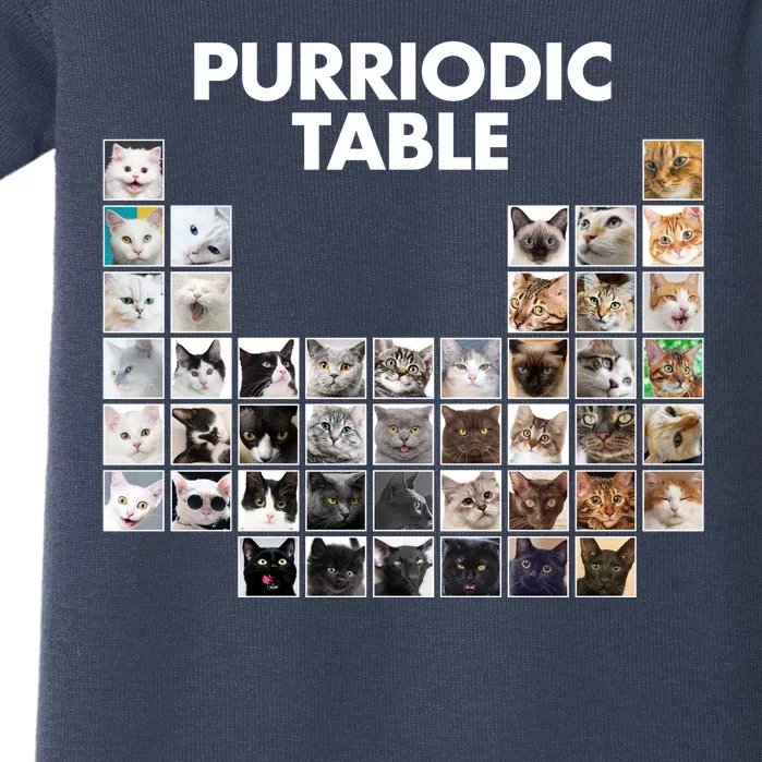 Purriodic Table Of Cats Periodic Baby Bodysuit