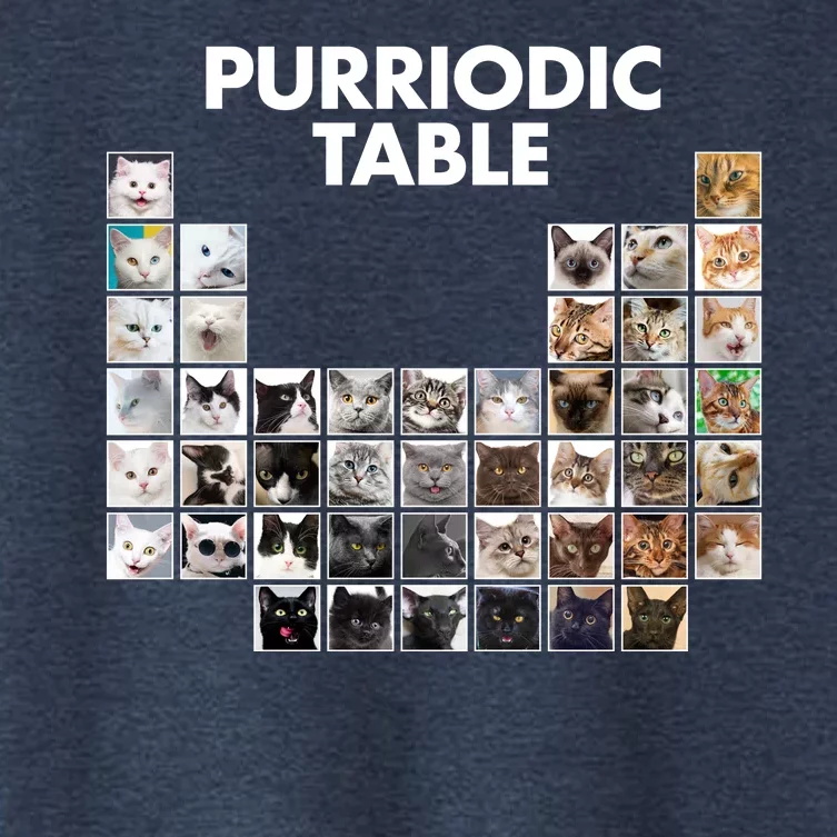 Purriodic Table Of Cats Periodic Women's Crop Top Tee