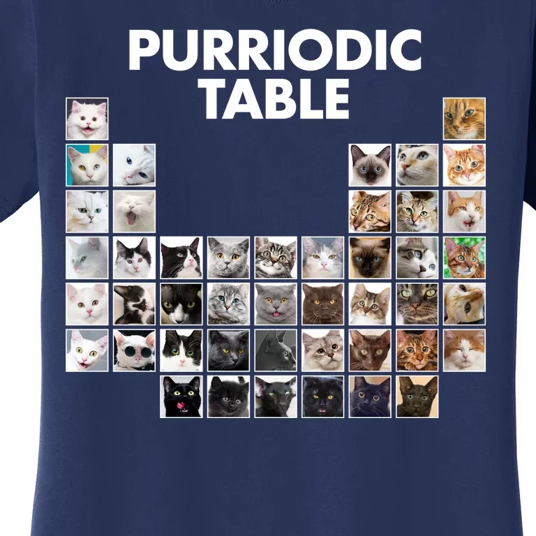 Purriodic Table Of Cats Periodic Women's T-Shirt