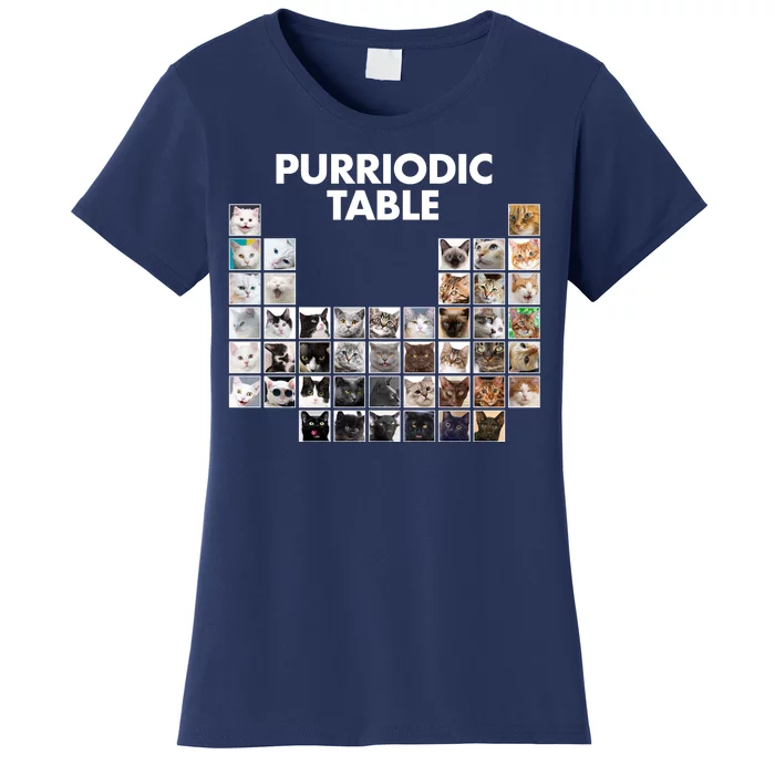 Purriodic Table Of Cats Periodic Women's T-Shirt