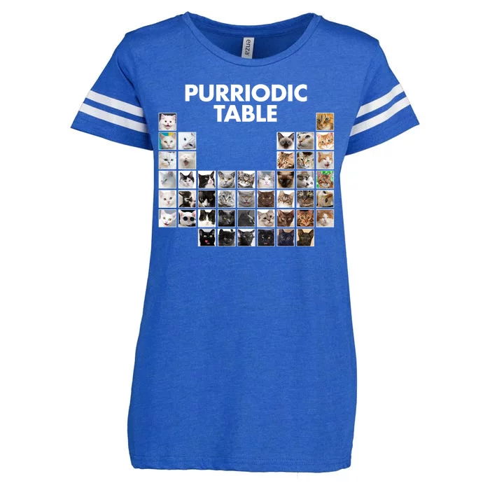 Purriodic Table Of Cats Periodic Enza Ladies Jersey Football T-Shirt