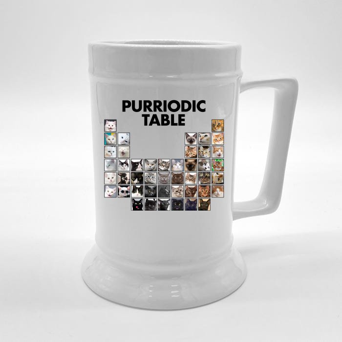 Purriodic Table Of Cats Periodic Front & Back Beer Stein