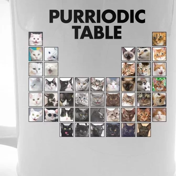 Purriodic Table Of Cats Periodic Front & Back Beer Stein