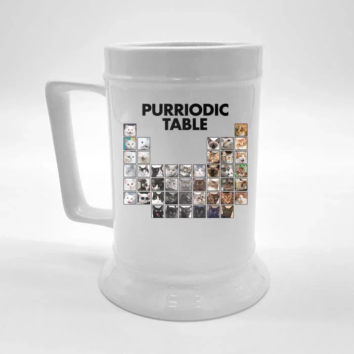 Purriodic Table Of Cats Periodic Front & Back Beer Stein