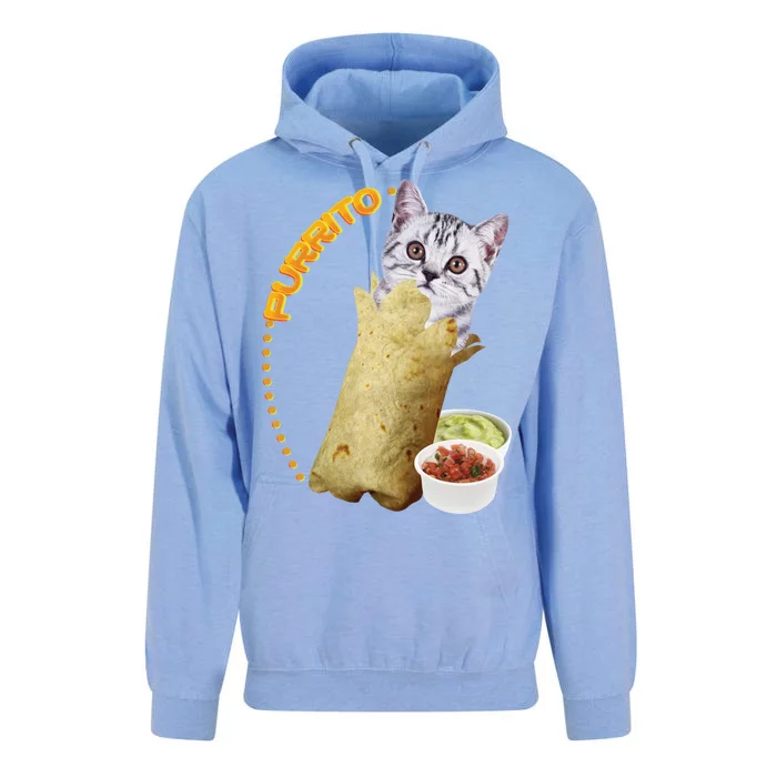 Purrito Cat In A Burrito Unisex Surf Hoodie