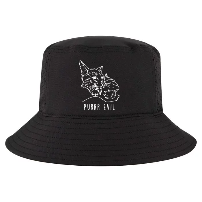 Purrr Evil Funny Cat Cool Comfort Performance Bucket Hat