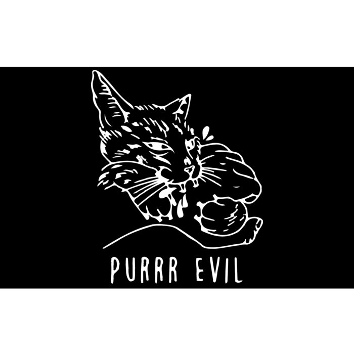 Purrr Evil Funny Cat Bumper Sticker