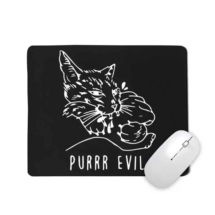 Purrr Evil Funny Cat Mousepad